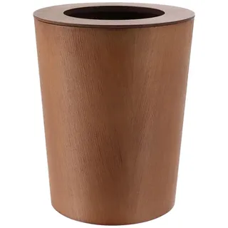 TENDANCE | Kosmetikeimer - Abfallsammler - Mülleimer - braun - aus Holz - 28 x 23 cm - Abfalleimer - modern - Praktisch - Badezimmerzubehör - Braun