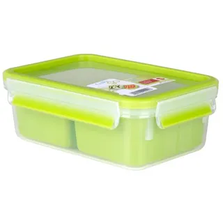 Emsa Snackbox mit 2 Einsätzen Clip Go Snack rechteckig 550 ml