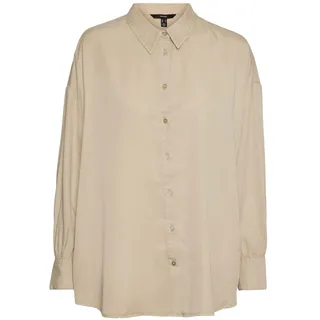 VERO MODA Women's VMSAIOLI LS Shirt Bluse, Irish Cream, L