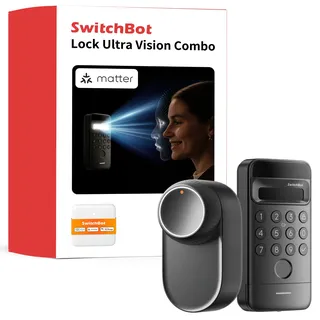 SwitchBot Smart Lock Ultra + Hub Mini Matter + Keypad Vision + gratis Toggle