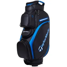 TaylorMade Golf Deluxe Cart Bag 2023, Black / Blue