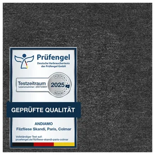 Andiamo Skandi Teppichfliese 40 x 40 cm Grau