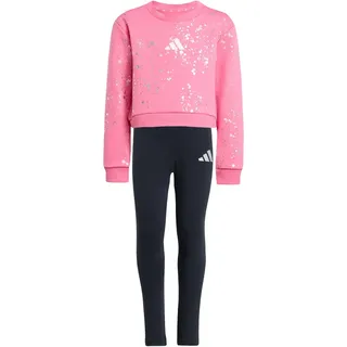 adidas Little Girls Everyday Glam Set Kinder schwarz|rosa|grau 122 - Pink Fusion/Silver met. - 122