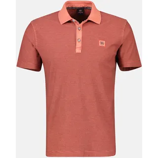 Lerros Poloshirt »LERROS Poloshirt mit abgesetztem Kragen«, rot