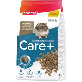 Beaphar Care+ Super Premium-Futter für Zwerghamster - 500 g - Hoher Energiewert - Zahnabfall und ohne Zuckerzusatz - Extrudiertes Futter