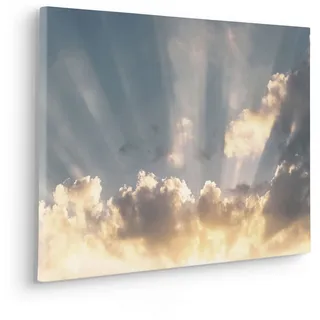 Komar Keilrahmenbild im Echtholzrahmen - Enlightenment - Größe 60 x 40 cm - Bild, Leinwandbild, Landschaftsmotiv, Wohnzimmer, Schlafzimmer