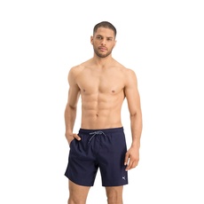 Bild Herren Men Medium Length Swim Board Shorts, Navy, XXL