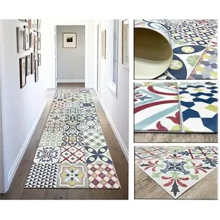 Tadi & Imperio1979 Hydraulische Vinyl-Fliesenmatte für Küche, Flur, WC, Schlafzimmer mit Rutschfester PVC-Rückseite.