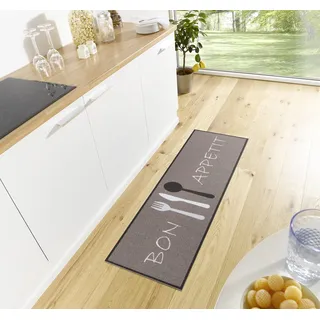HANSE HOME Bon Appetit Cutlery Küchenläufer 50 x 150 cm Braun/Weiß