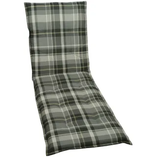 Liegenauflage GO-DE, grau (grau, creme, anthrazit), B:190cm H:5,5cm T:60cm, Bezug: 65% Polyester, 35% Baumwolle, Polsterauflagen, Liegenauflage