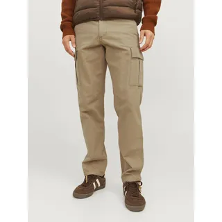 JACK & JONES JPSTKANE Barkley Cargohose Elmwood Relaxed Fit Beige 31 34