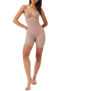 SPANX Shapewear für Damen Tummy Control High-Waisted Power Short (Regular und Übergröße), Café Au Lait, S