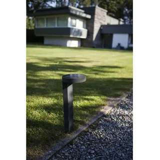 Lutec Außenstandleuchte Kunststoff 450 g inkl. Bewegungsmelder grau