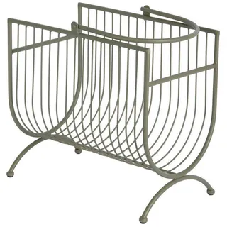 Leitmotiv Zeitschriftenordner , Grün , Metall , 1 Fächer , 20.5x50x35 cm , zum Stellen , Ordnen & Aufbewahren, Dekoboxen & Aufbewahrungsboxen, Regalboxen & Stehsammler