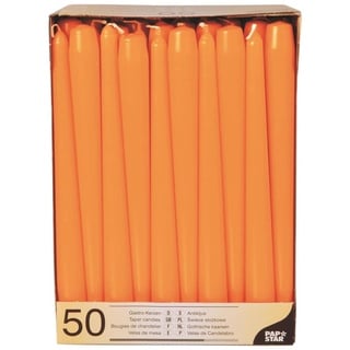 Papstar 50 PAPSTAR Kerzen orange