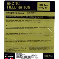 drytech Arctic Field Ration - Outdoor-Komplettmenü, Geschmacksrichtungen: Hähnchen Tikka Masala