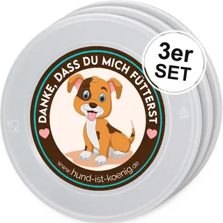 Hund IST König® Dosendeckel, Deckel für Dosen halten Tierfutter frisch, schließen Gerüche ein 3 St