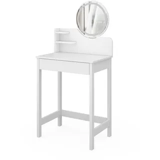 Vicco Schminktisch Surrey Weiß 60 cm mit LED-Spiegel, Model 47664 - Weiß