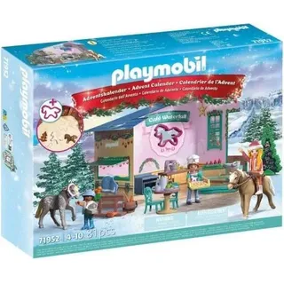 PLAYMOBIL 71952 Weihnachtsbäckerei-Adventskalender, Adventskalender, Pferde des Wasserfalls, 81 Teile, ab 4 Jahren
