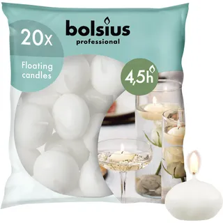 Bolsius Schwimmkerzen 20 St. weiß