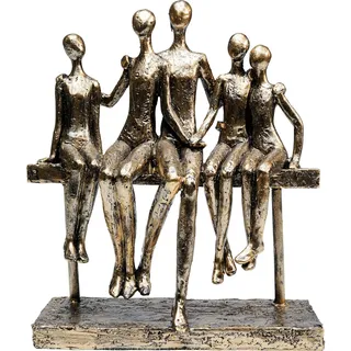 Kare Design Deko Figur Sitting Break, Accessoire, Atrikelhöhe 24cm, Gold
