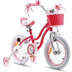 Royal Baby Girls Stargirl Kinderfahrrad, Rosa, 12 Zoll mit Stützrädern Rücktrittbremse