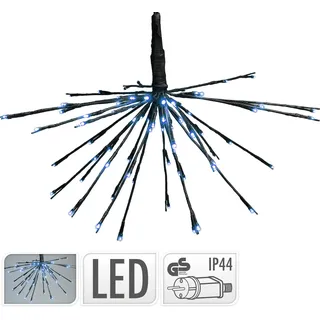 Kreuzschlitz Eisbär 72 LED Kaltweiß Dekorationen Lichter Weihnachten