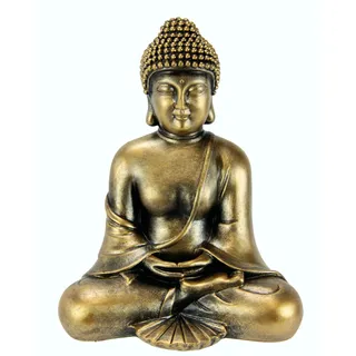 I.GE.A. Dekofigur "Buddha", goldfarben
