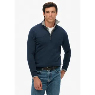 Superdry Strickpullover »ESSENTIALS COTTON HALF ZIP«