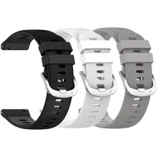 Waekethy Armband für Garmin Venu 3s/Venu 2s/Vivoactive 4s, 18mm Silikon Armbänder Einstellbar Sport Ersatzarmband Kompatibel mit Garmin Forerunner 255s/Forerunner 265s