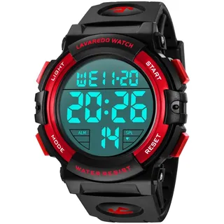 BEN NEVIS Herren Uhren Digital Sport Outdoor Armbanduhr 5 ATM wasserdichte | Wasserdichte Uhr mit Alarm, Kalender, Stoppuhr und stoßfestem Design für Outdoor Aktivitäten