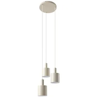 Lindby Hängelampe Ovelia, beige, 3-flammig, Metall, E27 - Beige