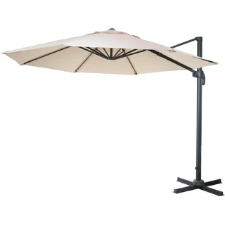 MCW Ampelschirm Ø 400 cm Weiß