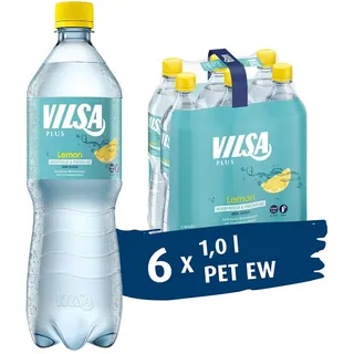 VILSA Plus Lemon, 6 x 1,00 l PET