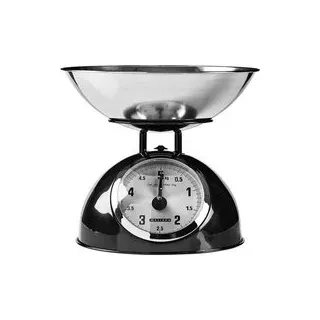Melissa 16310238 Küchenwaage analog Wägebereich (max.)=5 kg Schwarz, Edelstahl 245 x 245 x 210