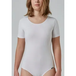Skiny Kurzarmbody »Body Collection« bequem, weich, schlicht, kurzärmlig, Baumwollmix, weiß