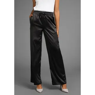 Schlupfhose LAURA SCOTT, Damen, Gr. 34, N-Gr, schwarz, Web, Obermaterial: 95% Polyester, 5% Elasthan, unifarben, figurumspielend lang, Hosen Schlupfhose, mit Elastikbund