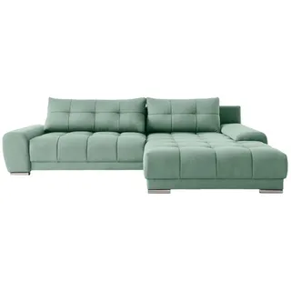 Kaiser Möbel Ecksofa Wave Mit Schlaffunktion, Stoff Soro, Mintz Rechts , Holz , 281x105 cm , Wohnzimmer, Sofas & Couches, Wohnlandschaften, Ecksofas
