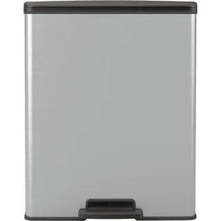 Curver Tretmülleimer Deco Rechteckig 65L Silbern - Silber