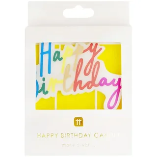 Talking Tables Happy Birthday Candles 8 x 10 cm