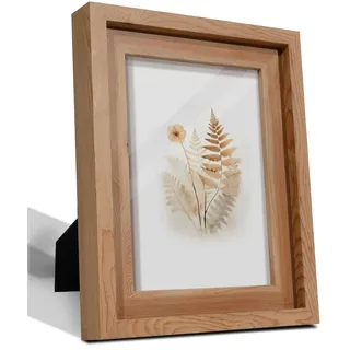 SUMGAR 13x18 Bilderrahmen Rustikale Holz Fotorahmen für Horizontal Vertikal Wand oder Schreibtisch Deko Wand Collagen Rahmen Holzfarbe Weihnachten Geburtstag Geschenk,mit HD Glas