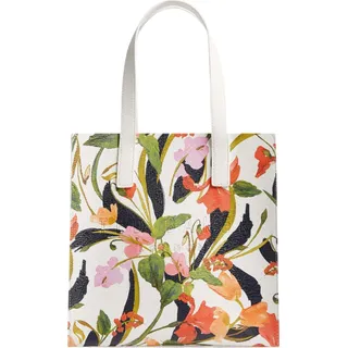 Ted Baker Handtasche Flossy Floral Printed Small Icon Bag Cream creme bunt - Weiß, Bunt