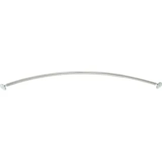 Wenko Duschvorhangstange 110 - 200 cm silber