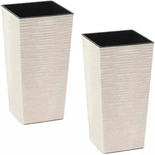 Siena Garden Eco Nizza 30 x 30 x 57 cm Weiß