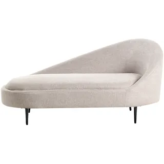Beliani Chaiselongue Rechts Polyester Beige