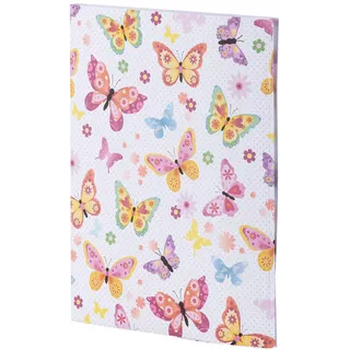RÖSSLER Briefpapier mit Umschlag | Briefpapier Set | Motivpapier | 10 Briefpapier edel | 10 Briefumschläge | 260 x 12 x 200 mm | 1 Stück | Motiv: Butterflies