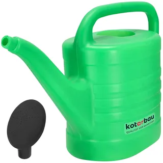 KOTARBAU® Gießkanne 10 L Oval Langlebige Gartengießkanne aus Kunststoff zum Gießen von Blumen mit Gießbrause Bewässerungssystem Giesskanne Blumengießkanne für Innen und Außen