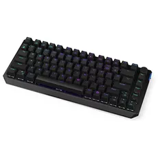 ENDORFY Thock 75% Wireless Red, 75% Wireless Mechanical Keyboard, QWERTZ , Kailh Box Red switches, RGB, PBT keycaps | EY5A073, schwarz