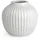Vase H13 cm Hammershøi dänisches Design für Blumen Handarbeit, Weiss