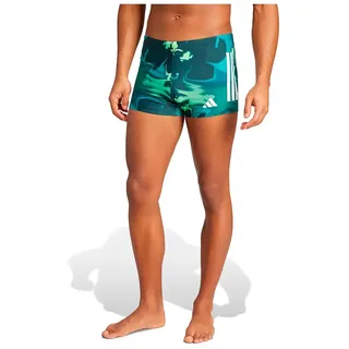 Adidas Graphic Badehose Boxer - Aurora Ivy / White - S-M